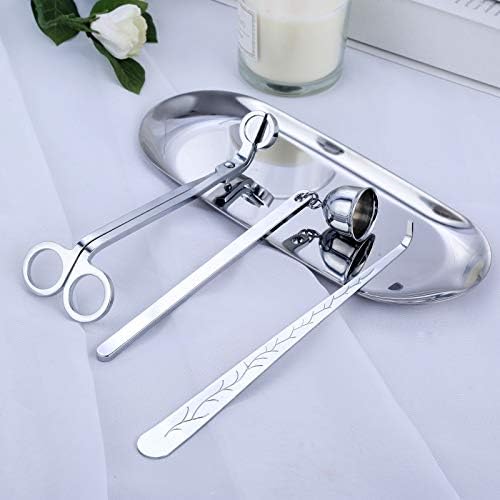 MUXSAM 4 in 1 Candle Care Accessory Set with Storage Tray
