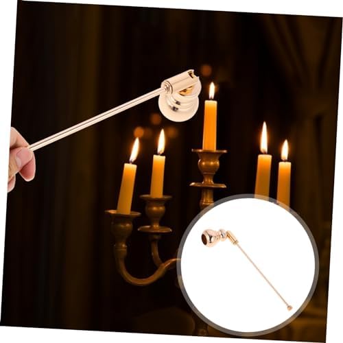 Zerodeko Candle Snuffer with Long Handle Iron Material for Jar Candles