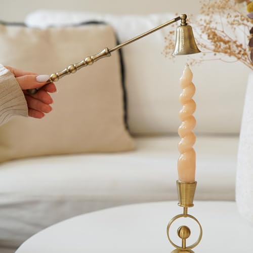 Luxury Brass Candle Snuffer - Antique Design