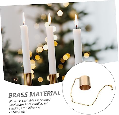ERINGOGO 4pcs Brass Candle Snuffers with Unique Design