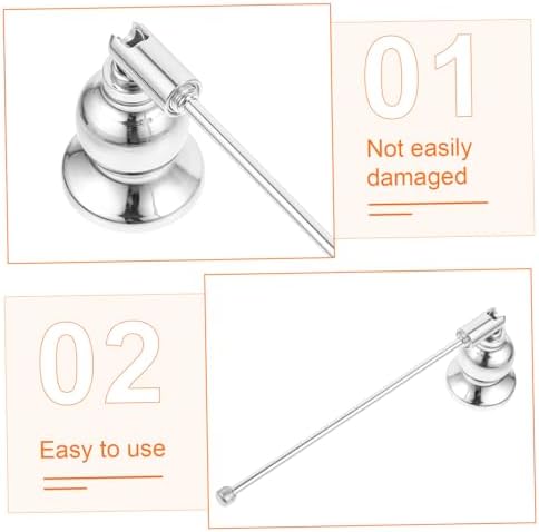 Elegant Iron Candle Snuffer Bell for Safe Extinguishing