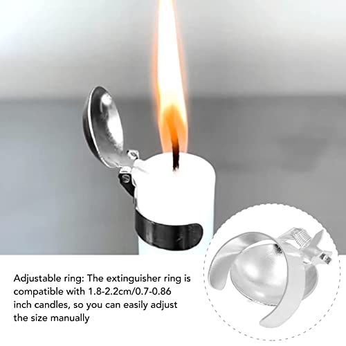 GUPE Candle Snuffer Automatic Fire Extinguisher 8 Pieces Silver