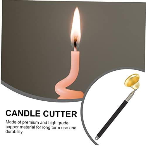 STOBAZA 2pcs Copper Candle Snuffer with Automatic Wick Extinguisher