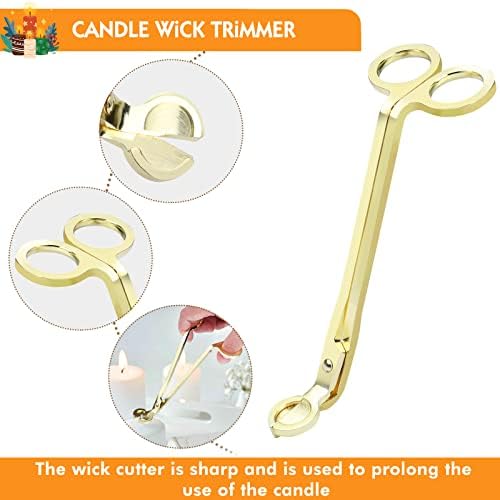 4 in 1 Candle Care Kit with Gold Finish