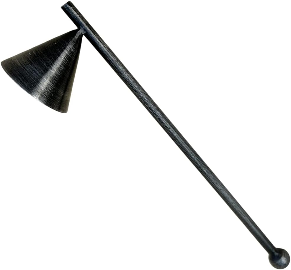 Living Ideas Handmade Metal Candle Snuffer - Wrought Iron Black Finish