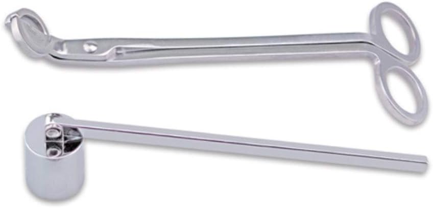 4Pcs Stainless Steel Candle Snuffer Trimmer Set Silver