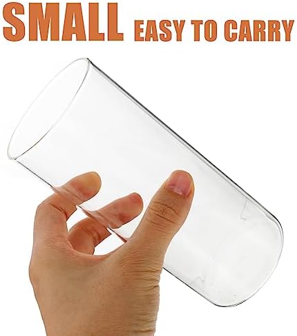 15PCS Clear Glass Candle Shade Holder Set