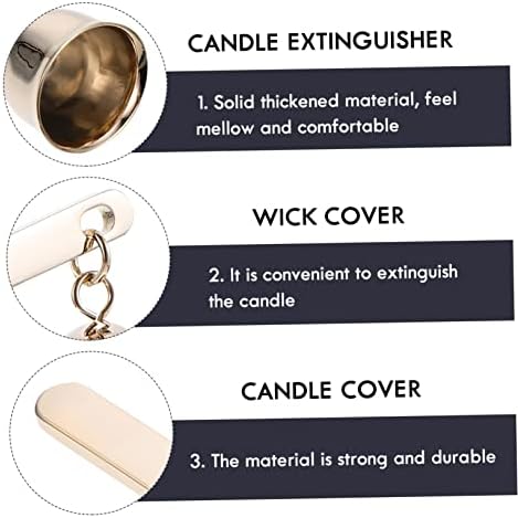 GOOHOCHY Candle Extinguisher Bell Shaped Snuffer Head