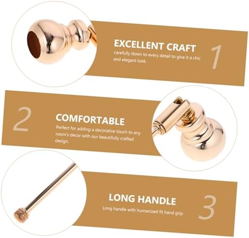 Zerodeko Candle Snuffer with Long Handle Iron Material for Jar Candles