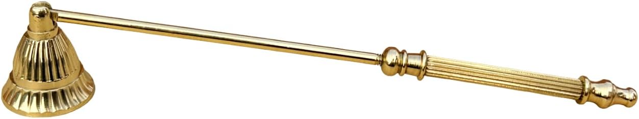 Living Ideas Solid Brass Candle Snuffer with Rotating Bell