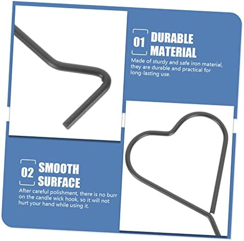 4pcs Heart Design Candle Wick Dippers for Safe and Stylish Use