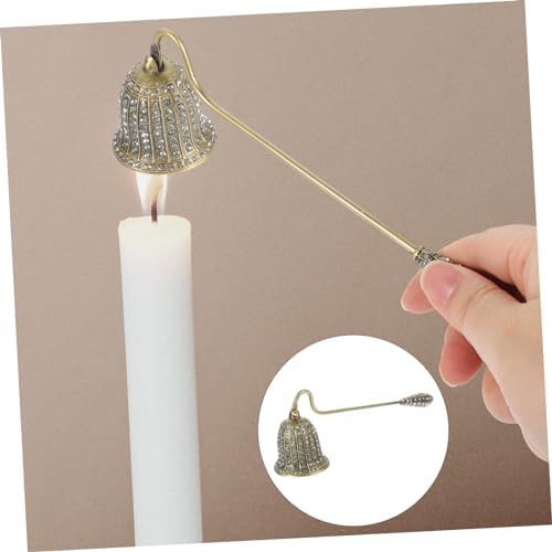 Vintage Rhinestone Candle Snuffer with Long Handle