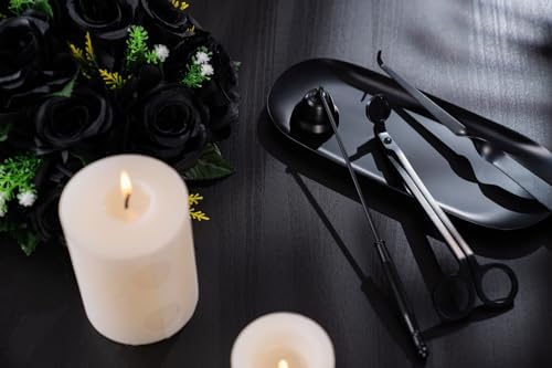 Gold Candle Snuffer with Long Handle and Polished Finish