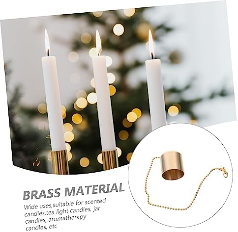 10pcs Brass Candle Snuffer Caps for Safe Flame Extinguishing