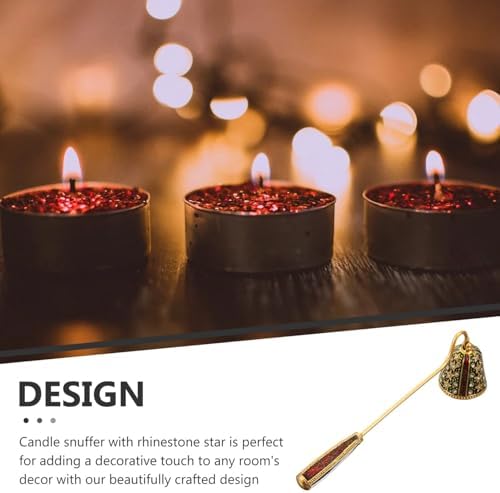 STOBAZA Rhinestone Star Candle Snuffer Tool