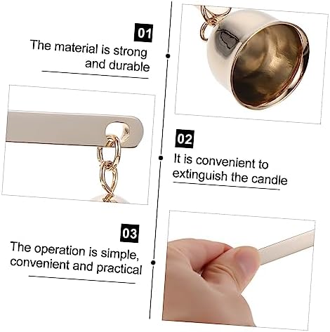 GOOHOCHY Candle Extinguisher Bell Shaped Snuffer Head