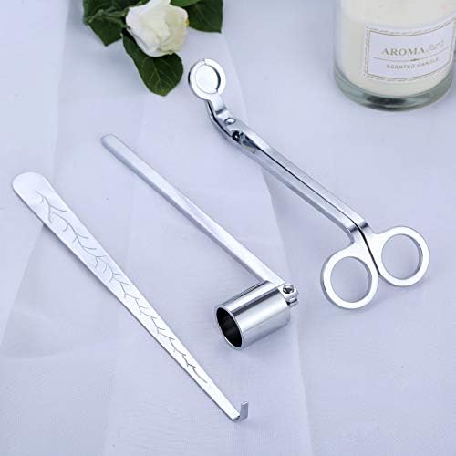 MUXSAM 3 in 1 Candle Accessory Set - Silver