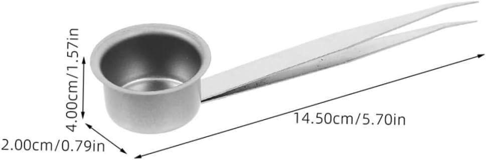 2pcs Candle Maintenance Tool Flame Tongs Iron Wick Dipper Snuffer