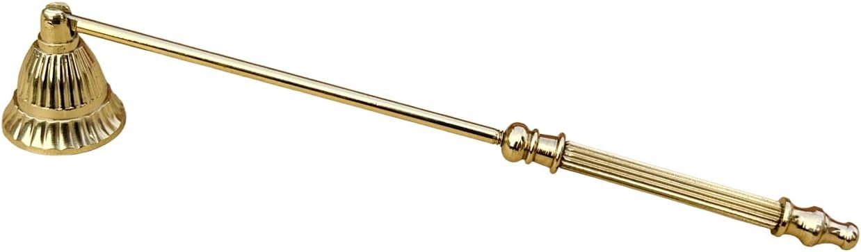 Living Ideas Solid Brass Candle Snuffer with Rotating Bell