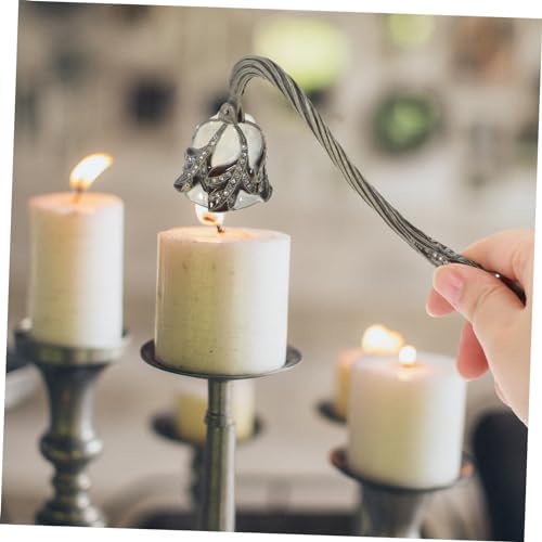 Elegant Rhinestone Candle Snuffer with Long Handle