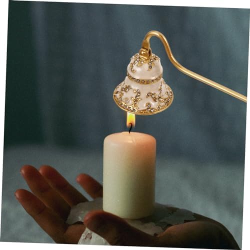 Happyyami Large Unique Candle Snuffer Metal Extinguisher Tool