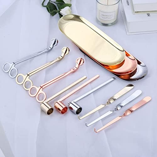 MUXSAM 4 in 1 Candle Accessory Set - Silver
