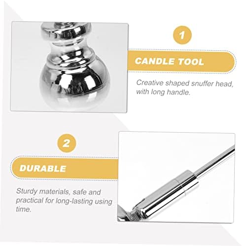 STOBAZA Break Resistance Candle Wick Snuffer Tool for Deep Jar Candles
