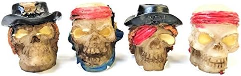 Eclipse Glow In The Dark Pirate Skull Cigarette Snuffer 4ct