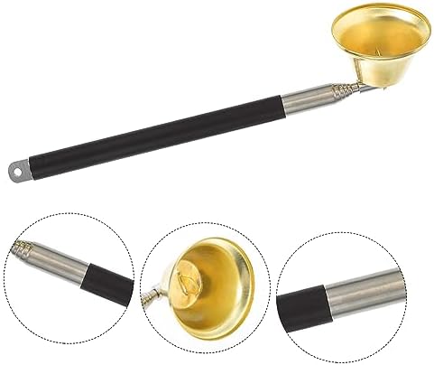 1pc Copper Bell Candle Snuffer Tool with Retractable Design