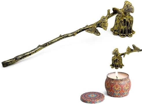 AimtoHome Candle Snuffer with Ginkgo Leaf Design