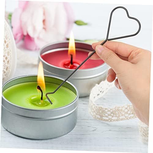 4pcs Heart Design Candle Wick Dipper and Snuffer Hooks for Home Use