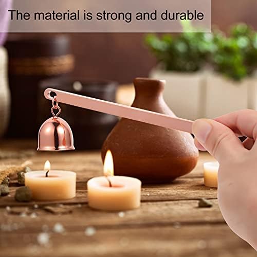 Stainless Steel Candle Snuffer with Long Handle Bell Shape Wick Cover