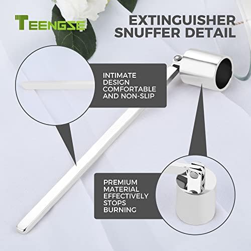 Stainless Steel Candle Snuffer 17cm Silver Polished