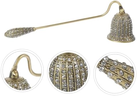 Vintage Rhinestone Candle Snuffer with Long Handle