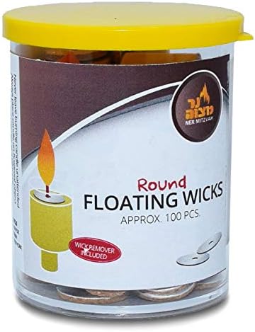 Round Floating Wicks 200 Count Tub Cotton Cork Holders Replacement