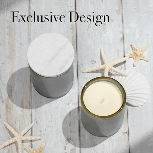 LAFCO New York Signature Candle Lid - White Polished Marble 1