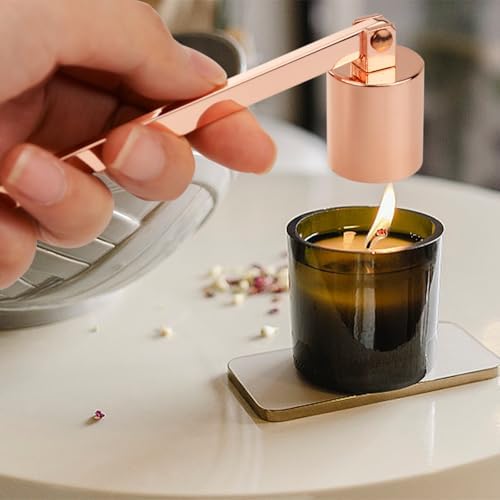 Rose Gold Candle Snuffer with Long Handle 1