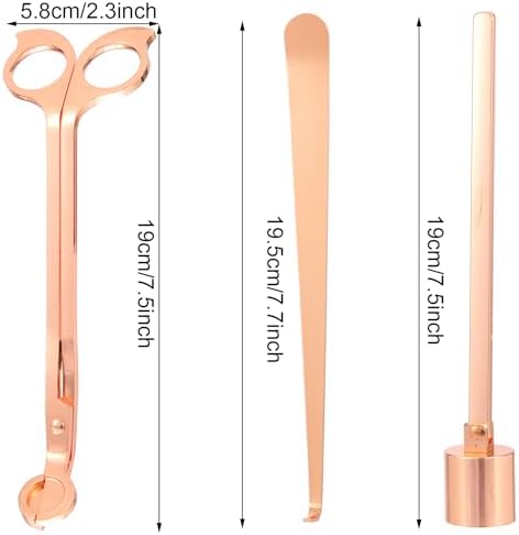 Lucklybestseller 3 in 1 Candle Accessory Set