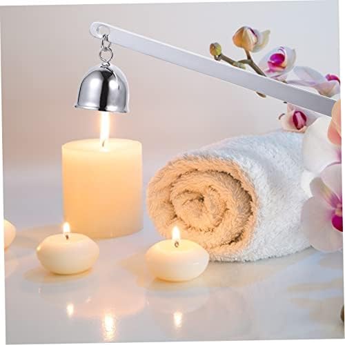Luxshiny Long Handle Candle Snuffer Stainless Steel Wick Cover