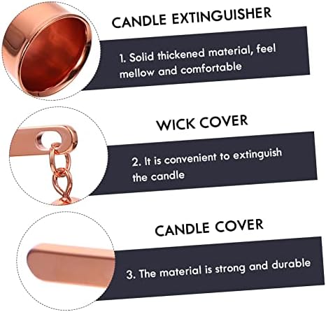 Stainless Steel Candle Snuffer with Long Handle for Safe Wick Coverage