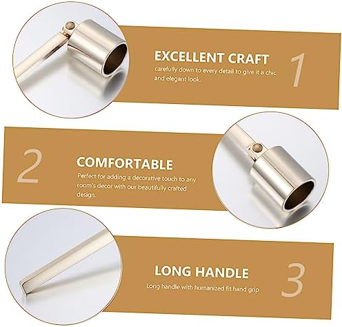 Happyyami 2pcs Stainless Steel Candle Snuffers