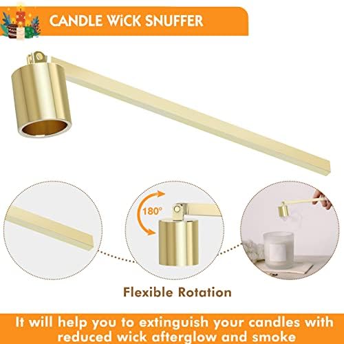 4 in 1 Candle Care Kit with Gold Finish