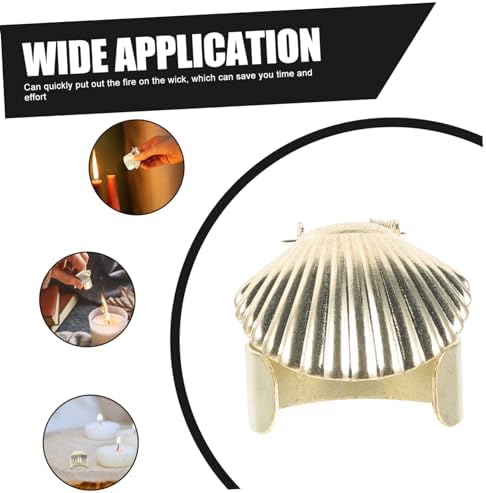 Zerodeko 4pcs Decorative Shell Shaped Candle Extinguisher
