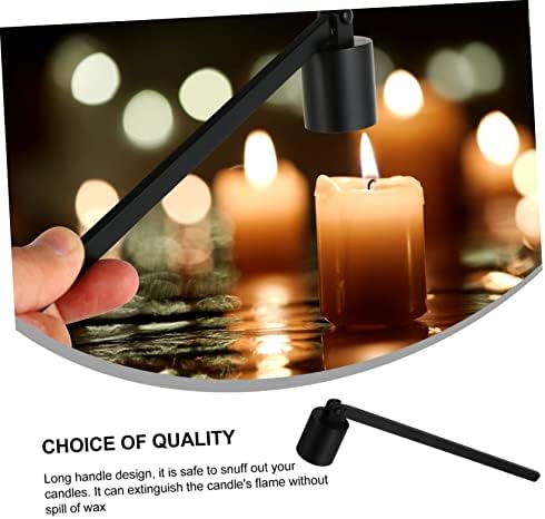 Happyyami Candle Snuffer with Long Handle for Smooth Finish