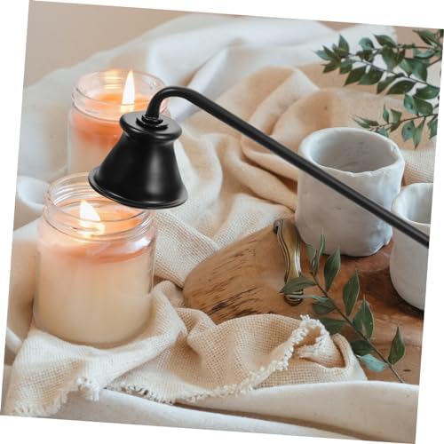 RORPOIR Candle Snuffer Cap Long Handle Flame Extinguisher for Safe Candle Use