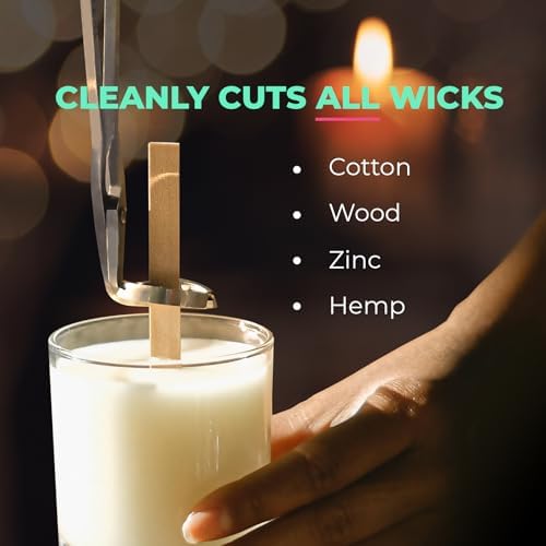 VViViD Candle Wick Trimmer Scissors with Wax Melting Bag