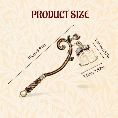 Elegant Royal-Style Candle Snuffer with Pearl Inlay