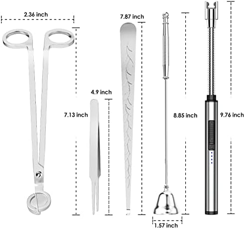 5 in 1 Candle Accessory Set with Electric Lighter