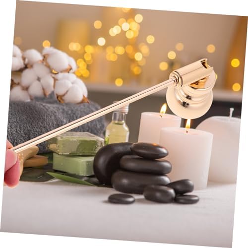 Zerodeko Candle Snuffer with Long Handle Iron Material for Jar Candles