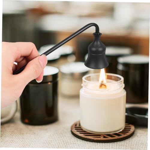 1pc Candle Snuffer Tool with Long Handle Black Design